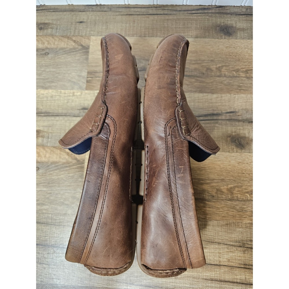 Cole Haan Leather Driving Loafers Men's Size 9.5 Brown Casual Slip On - Picture 4 of 10